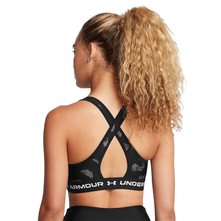 Reggiseno sportivo Armour Mid Crossback Printed da donna Under Armour | 13610420009